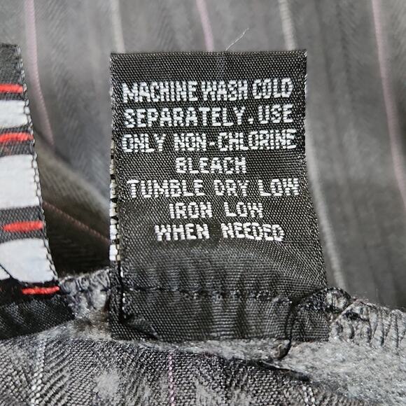 Vintage Tracy Evans Limited Gray Pin Stripe Slacks/Pants Size 30" Y2K Low Rise - Picture 9 of 10